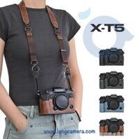 Bao Da  Halfcase Máy Ảnh Fujifilm XT5 -  Mẫu Mới Đế Nhựa