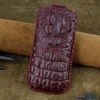 Bao da handmade Nokia 8910i có dây rút da cá sấu thật có gù