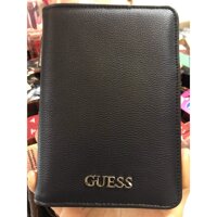 Bao da hộ chiếu GUESS 2019 Black GUESS Faux Leather Passport Case 2019 chính hãng