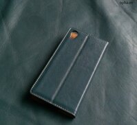 Bao da ionecase Blackberry DTEK50 Leather made in việt nam màu xanh