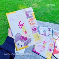 Bao da Ipad Air 1/Air 2/Gen 5/Gen 6, 9.7 inch hình Love it Minnie và Gấu dâu, Cọp