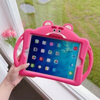 Bao da iPad cho iPad gen 10,Pro 11,Mini 4/5/6,gen 7/8/9 10.2"-gấu dâu,có giá đỡ,silicone,hoạt hình
