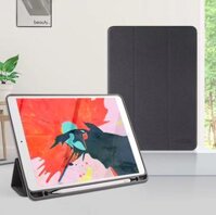 Bao Da ipad Gen 9 20201 kèm khay đựng bút chính hãng MUTURAL - Hàng nhập khẩu - Màu đen