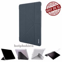 Bao Da iPad Pro 10.5 2017 Hiệu Baseus Gập chữ Y (xanh đen) [bonus]