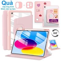 Bao da ipad Xoay 720° Cho case iPad Air5/Air4 10.9 Pro 11 2018/20/21 Gen 10 9.7 Gen 9 8 7 10.2 Ốp Lưng Clear Acrylic