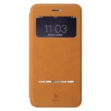 Bao da iPhone 6/6S Baseus Terse  Classic (Nâu) (da PU cao cấp smart cover)