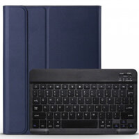 Bao da kèm bàn phím Bluetooth dành cho iPad Air 4 2020 Smart Keyboard hàng nhập khẩu - Xanh Đen