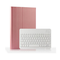 Bao da kèm bàn phím Bluetooth Smart Keyboard dành cho Samsung Galaxy Tab A7 2020 T500T505- Hàng Nhập Khẩu - Màu rose gold