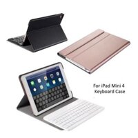Bao da kèm bàn phím Bluetooth cho iPad mini 6 - 5 - 4 - 3 - 2 - 1 có khe để bút