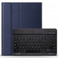 Bao da kèm bàn phím Bluetooth Smart Keyboard dành cho Samsung Galaxy Tab A7 2020 T500T505- Hàng Nhập Khẩu - Xanh đen