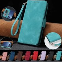 Bao Da Lật Cho iPhone 14 Plus 13 12 Pro Max Plus Khe Cắm Thẻ Ví Da Cảm Giác Đứng