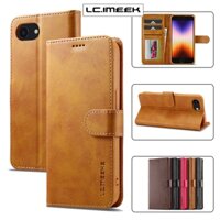 Bao Da Lật Cho IPhone 16 E 15 14 13 12 Mini Pro Max Nam Châm Khóa Ví Bao Retro Cao Cấp Khe Cắm Thẻ Vỏ