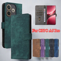 Bao Da Lật Cho OPPO A5 Pro 5G A5Pro 4G Giá Đỡ Khe Cắm Thẻ Từ Ví Vỏ Điện Thoại Chống Trộm RFID Dây Chống Sốc Vỏ OPPOA5Pro CPH2695 CPH2711 2025