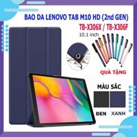 Bao da Lenovo Tab M10 HD (2nd Gen) TB-X306 10.1 inch | Tặng kèm bút cảm ứng và que chọc sim