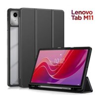 Bao da Lenovo Tab M11 (TB-330FU/TB-330XU) Zaki Smartcover mặt lưng trong suốt