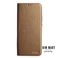 Bao da Lishen dạng ví dành cho Xiaomi Redmi Note 11s - Hàng nhập khẩu - Vàng