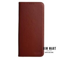 Bao da Lishen dạng ví dành cho Xiaomi Redmi Note 11s - Hàng nhập khẩu - Nâu Đỏ