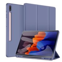 Bao da máy tính bảng có ngăn đựng bút cho Samsung Galaxy Tab S7 FE LTE 12.4" PLUS Tab S7 11" SM-T730 T736