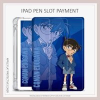 Bao Da Máy Tính Bảng In Hình Thám Tử Conan Cho iPad gen5 / 6 / 7 / 8 / 9 Mini 4 / 5 / 6 Air 4 / 5 iPad Gen 10 2022 Pro 11 2017 / 18 air7 gen11