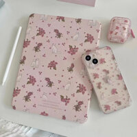 Bao Da Máy Tính Bảng Nắp Lật Nam Châm Có Thể Xoay 360 Độ Kiêm Giá Đỡ Bút Chì Cho ipad 9.7 10.5 11 pro air mini