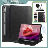 Bao Da Máy Tính Bảng + tpu Mềm Cao Cấp Cho lenovo tab p12 2023 12.7inch tb370fu Ốp