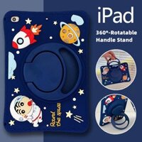 Bao Da Máy Tính Bảng Xoay 360 Độ Cho iPad 10.2-inch 9 / 8 / 7 10th Mini Air 1 2 3 Air 4 5 iPad Pro 2020 Mini 6°- Ốp Điện Thoại Silicon Hình Phi Hành Gia Hoạt Hình Có Giá Đỡ Xoay Được Cho Tay Cầm