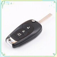 Bao Da + móc khóa chìa khoá gập Chevrolet Colorado Orlando Cruze 3 Nút