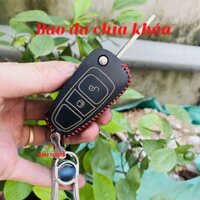 Bao da móc khóa cho Mazda BT50 da thật khâu tay