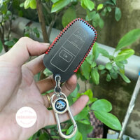 Bao da móc khoá Cross, bọc ốp chìa khoá xe ô tô Toyota Cross, da bò, nhiều màu