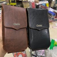 Bao da nắp gập 2 ngăn đeo nịt cho điện thoại Size lớn