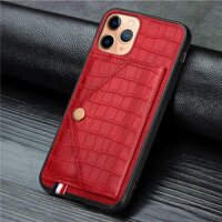 Bao Da Nắp Gập Có Ngăn Đựng Thẻ Cho Iphone Xs Max X Xr 8 7 6 6s Plus Se 2020 - Red,iPhone 7Plus  8Plus