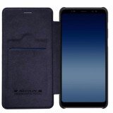 Bao da Nillkin QIN cho Samsung A8  2018 (đen) + Tặng ốp lưng silicon