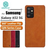 Bao da Nillkin QIN Leather Samsung Galaxy A52 4G, A52 5G,A72 4G,A72 5G có ngăn nhét thẻ cào cấp