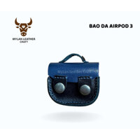 Bao Da Ốp Airpod 3 Da Thật Siêu Bền| Bảo Vệ Airpod Tránh Va Đập, Trầy Xước Sử Dụng Bền Bỉ & Thời Trang