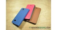 Bao da Oppo Find Mirror R819 vân chéo dạng flip cover