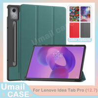 Bao Da PU Chống Sốc Cho Lenovo Idea Tab Pro 12.7 TB373FU Có Thể Điều Chỉnh Gấp Đứng Bao Da Máy Tính Bảng