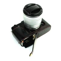 Bao Da PU Đáy dành cho Máy Ảnh FujiFilm Fuji X-E1 X-E2 XE1 XE2 Nửa Thân Bao