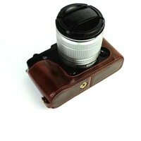 Bao Da PU Đáy dành cho Máy Ảnh FujiFilm Fuji X-E1 X-E2 XE1 XE2 Nửa Thân Bao