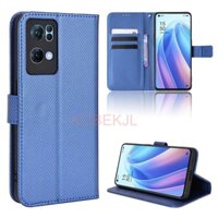 Bao Da PU Điện Thoại Nắp Lật Kèm Ngăn Đựng Thẻ Đính Kim Cương Cho OPPO Reno 7 Pro OPPO Reno 7 6 Pro 6Z 5F Reno7Pro Giá Đỡ