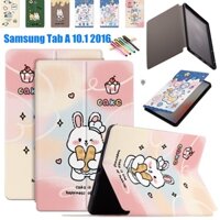 Bao Da PU Máy Tính Bảng Nắp Lật Kiêm Giá Đỡ Cho Samsung Galaxy Tab A / A6 10.1 SM-T580 SM-T585 2016
