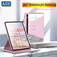 Bao Da PU Máy Tính Bảng Nắp Lật Xoay 360 Độ Cho Samsung Galaxy Tab S7 FE S7 Plus S8 Plus S6 Lite A8 10.5 A7 10.4 A7 Lite A 8.0 2019