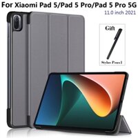 Bao Da Pu Máy Tính Bảng Nắp Gập Làm Giá Đỡ Đứng Cho Xiaomi Mi Pad 5 11 "Mi Pad 5 Pro