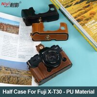 Bao Da PU Nửa Phong Cách Retro Túi Máy Ảnh Cho Fujifilm XT30 X-T30 XT10 XT20 XT30 II XT30II XT50 X-T50
