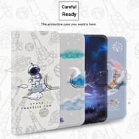 Bao Da Realme Flip Cover Thích Hợp Cho GT Neo3 Neo2 C21 5G X7 Pro XT X3 X50 7 Vỏ Điện Thoại Phi Hành Gia Bảo Vệ