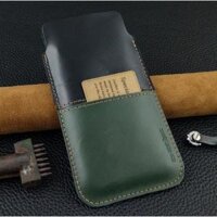 Bao Da Rút cho Iphone 14 pro max, 13 pro max, 12 pro max, XS Max 2 màu Da Bò Thật - Đen - Xanh rêu,11 pro max