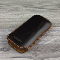 Bao Da Rút Nokia 6700 / 6500c Da Bò Nâu Đất