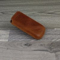 Bao da rút nokia 8910i da bò sáp màu nâu đỏ