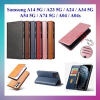 Bao da Samsung Galaxy A14 5G A15 5G A25 5G A23 5G A24 A34 5G A54 5G M14 5G A04 A04s A05 A05s M34 M54 dạng ví từ tính