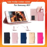 Bao da SamSung Galaxy M51 dạng ví chính hãng Hanman có quai cài