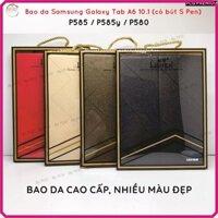 Bao da Samsung Galaxy Tab A6 10.1 (có bút S Pen) mã P585 P585y P580 Listen bền đẹp, bảo vệ máy, chống xem phim